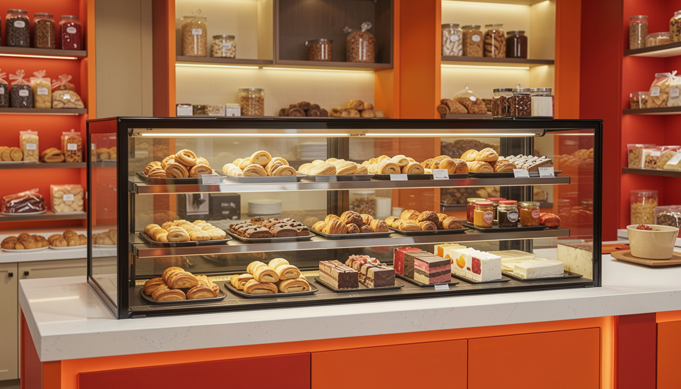 Pastry and bakery display